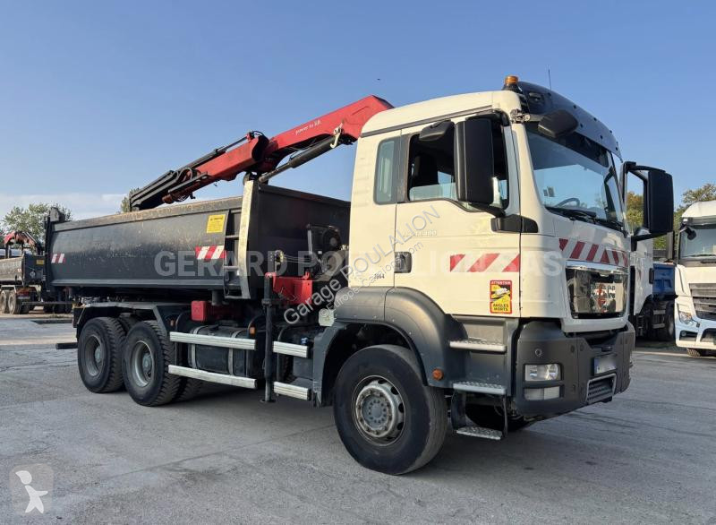 شاحنة MAN BI-BENNE MARREL + grue HMF 1310K3...