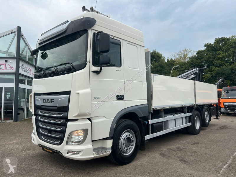 شاحنة DAF 480 FAN Baustoff*Atlas 186.3 Kran...