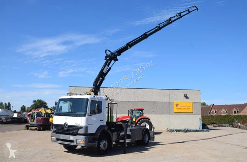 شاحنة Mercedes 1823 +Hooklift + MKG crane - 6x...