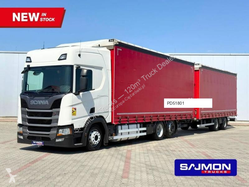 شاحنة Scania R450 / ZESTAW TANDEM 120 M3 / 7,75...
