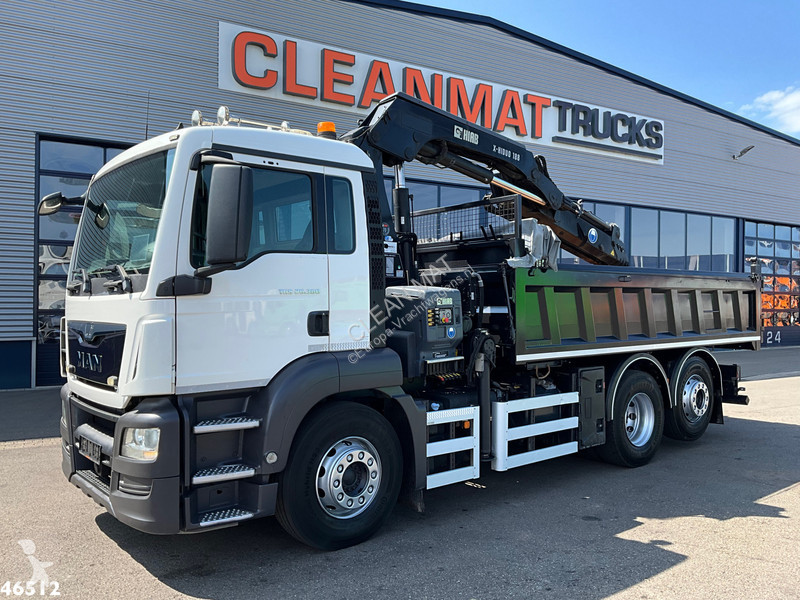 شاحنة MAN TGS Euro 6 Hiab 18 Tonmeter laadkraan...