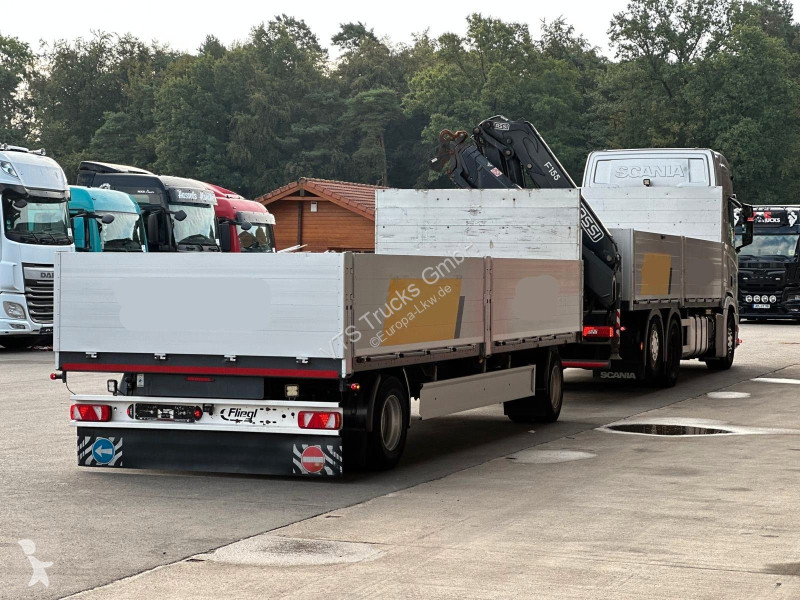 Lastbil Scania R450 6x2  & Fliegl/ FASSI...