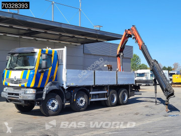 Камион Renault Kerax 430 8X4 Palfinger PK22002 EH Kran Crane Steel suspension Big-Axle Euro 5