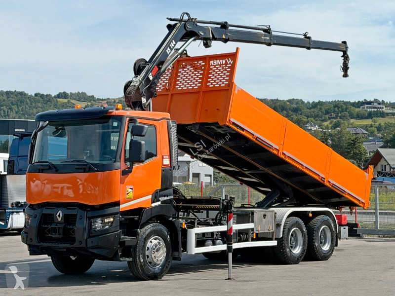 شاحنة Renault C 430 *KIPPER 6,45m*HIAB 144 BS-3...