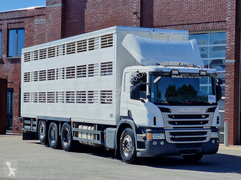 شاحنة Scania P400 8x4*4 - 2/3 deck livestock...