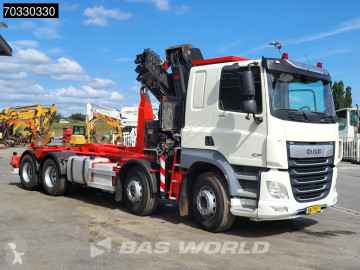 Камион DAF CF 530 8X2 HIAB X-HIPRO 262 EP-5 Kran Crane + 21t Hooklift ACC Euro 6
