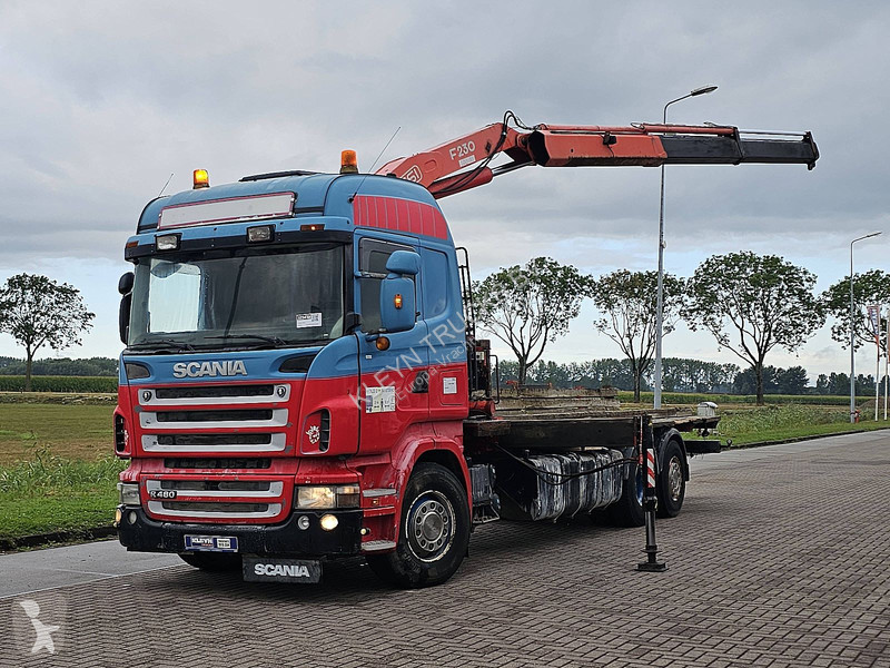 شاحنة Scania R480 6X2 MANUA CRANE