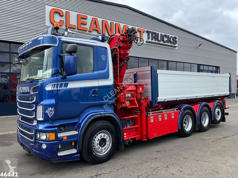Vrachtwagen Scania 560 V8 8x4 etarder Hiab 24...