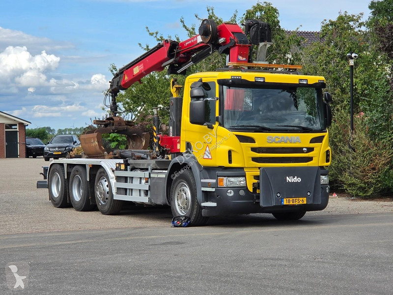 Camion Scania P450 8x2!! CRANE/HOOK!!...