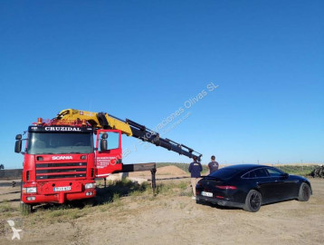 Camion grue ridelles Scania