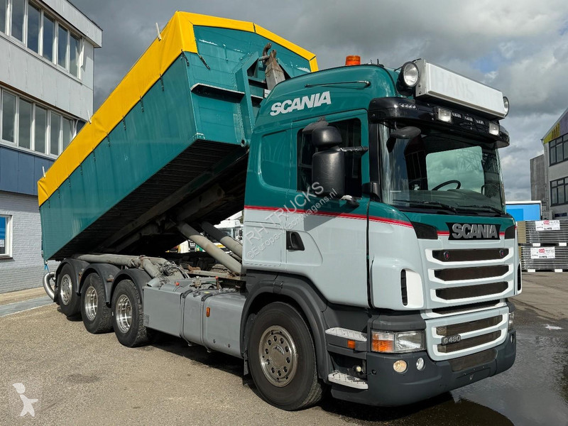 Camión Scania R480 8X4 EURO 5 + HOOKIFT