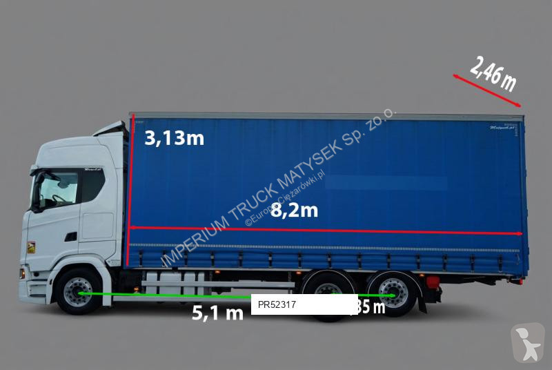Camión Scania S 450 / FIRANKA 8,2 m / 6x2 / OŚ...