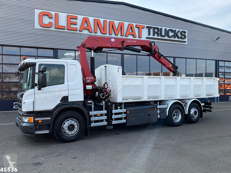 Scania Euro 6 CNG HMF 25 Tonmeter laadkraan truck