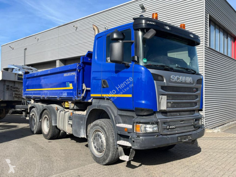 Camion Scania R 490 6x4 3-Achs Kipper Meiller...