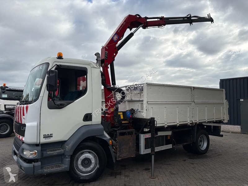 Грузовик DAF 55220 + HMF 735 K2 -- 2X EXT. +...