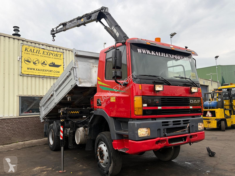 Lastbil DAF 75.240 DAF 75.240 Kipper With Hiab...