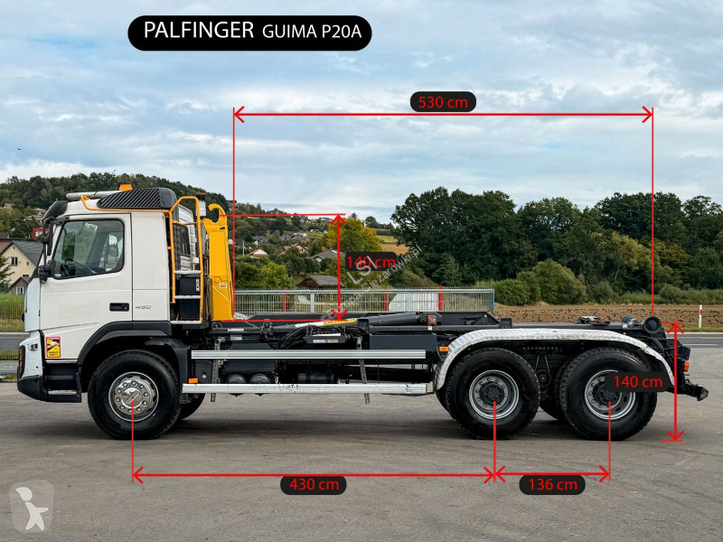Lastbil Volvo 450 * Abrollkipper 5,30 m * 6x4...