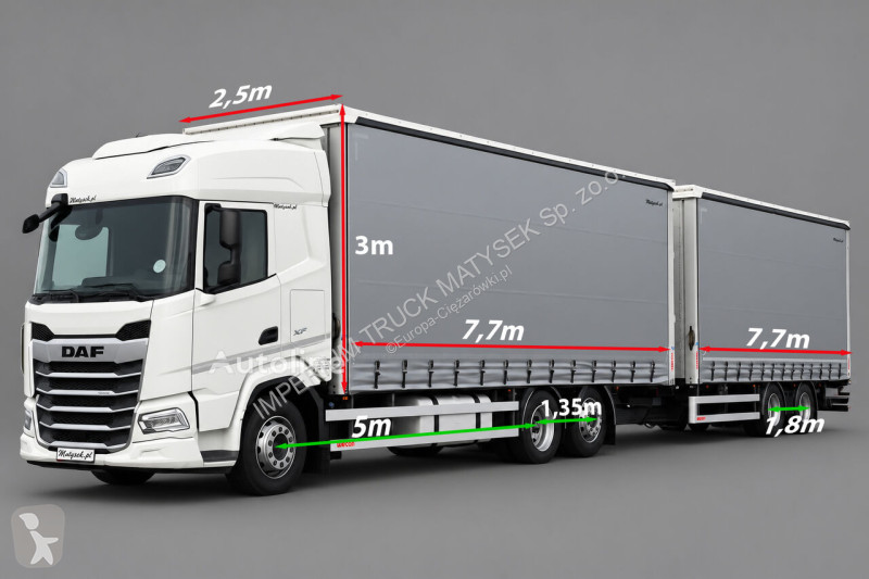 Камион DAF XF 480 / ZESTAW TANDEM / 120 M3  /...