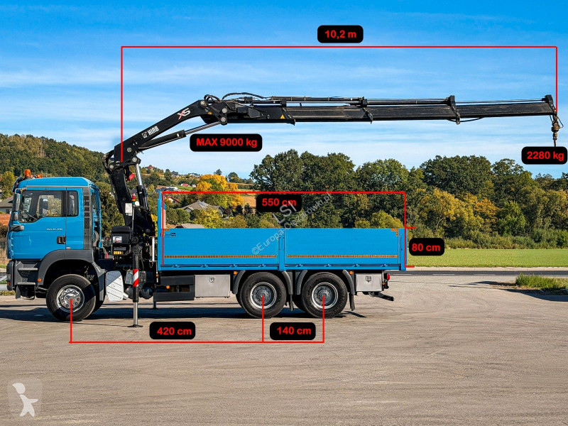 Kamion MAN 26.390 * PRITSCHE 5,50 m * 6x4 *...