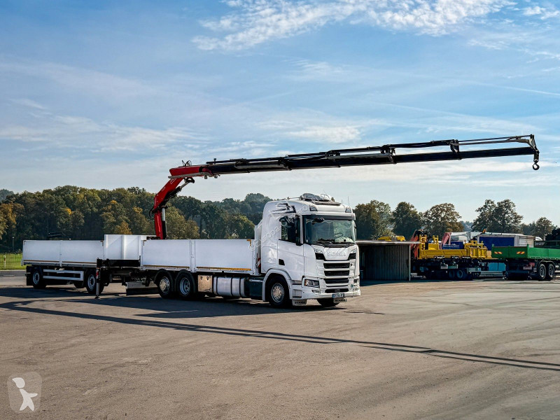 Scania 500 FASSI F235 A.2.26 + FUNK + Anhänger!...