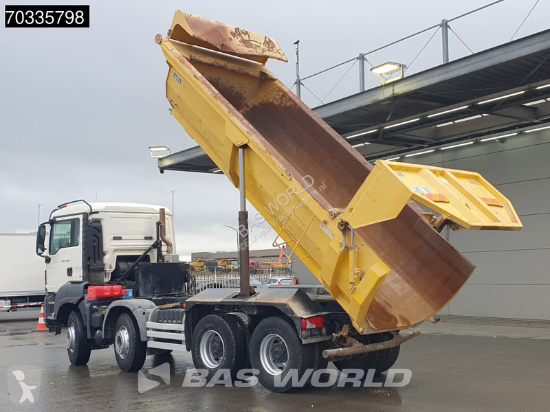 Lastbil MAN TGS 8X4 15m3 tipper steel...