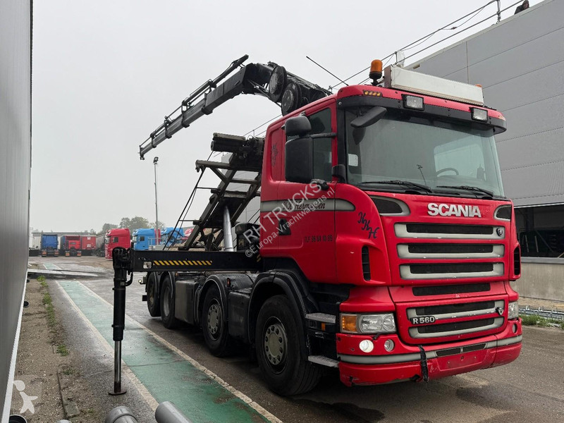 Lastbil Scania R560 8X2 + HIAB 166E 4 HIPRO +...