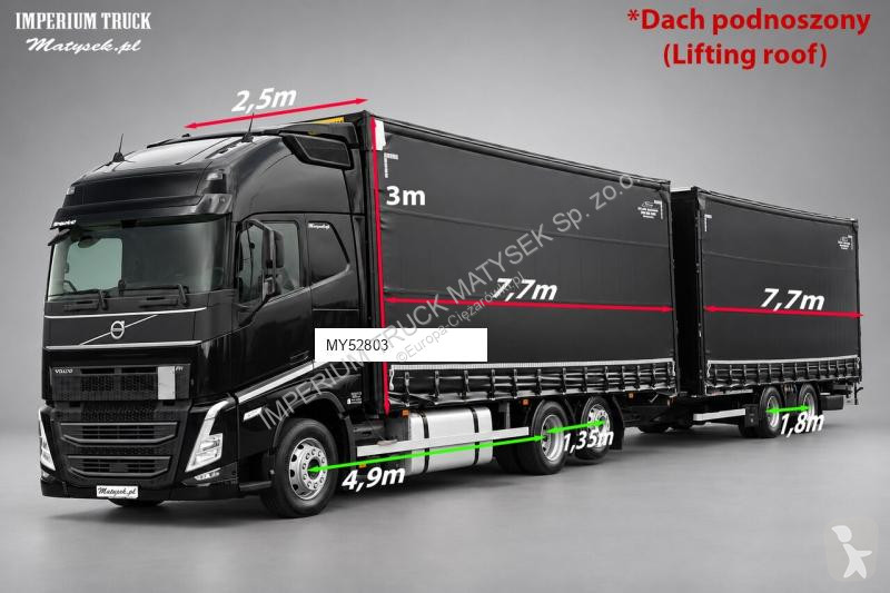 Kamion Volvo FH 460 / ZESTAW TANDEM / 120 M3 /...