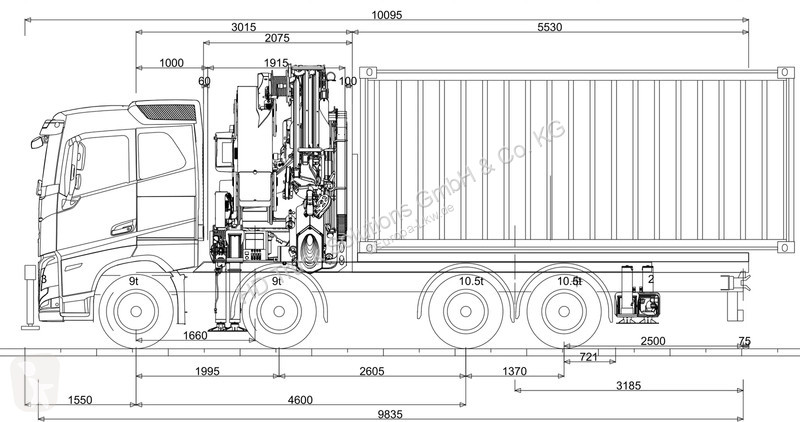 Kamion Volvo 540  540 8X4 Palfinger PK 92002 SH...