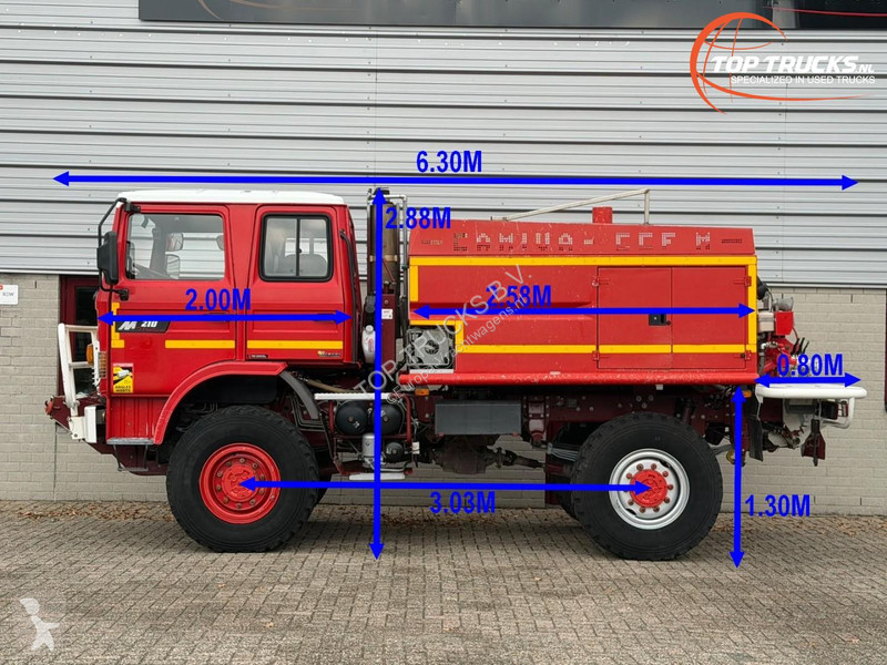 Renault M 210 4x4 4x4 - 3,500 liter water tank...