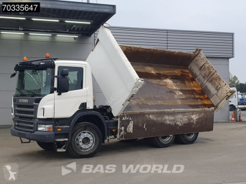 Scania three-way side tipper truck