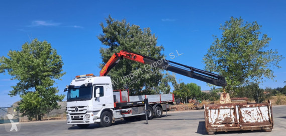 Mercedes dropside crane truck