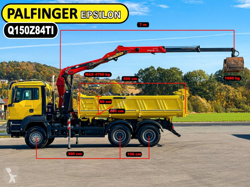 MAN TGS 33.360 KIPPER 5,00m EPSILON Q150Z84 *...