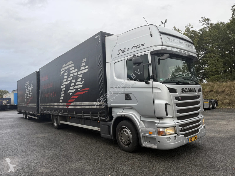 Kamion Scania 360 Topline + Webtrailer, 123m3
