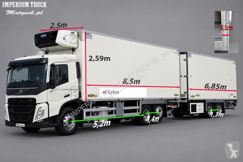 شاحنة Volvo / PRZYCZEPA / CHŁODNIA - 6,8 M /...
