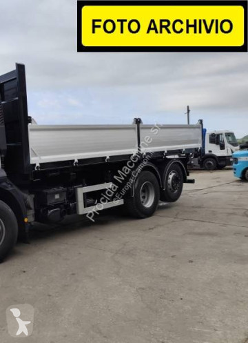 MAN three-way side tipper truck