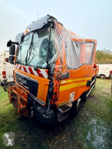 MAN three-way side tipper truck