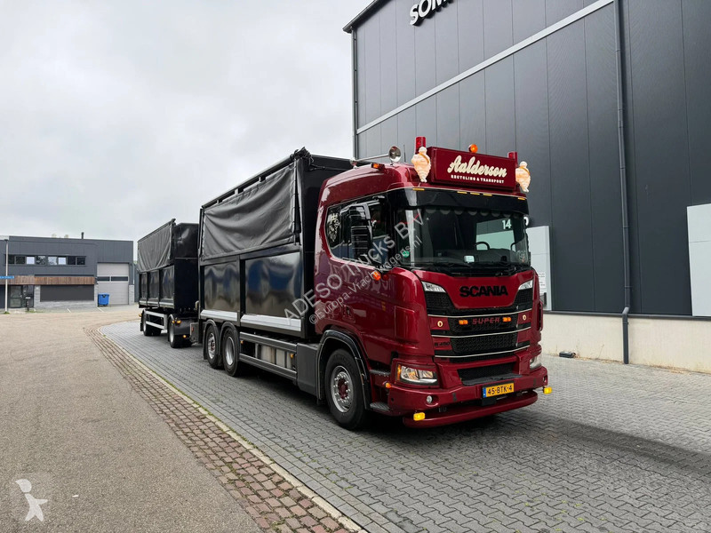 Lastbil Scania R450 + S Meppel kiptrailer