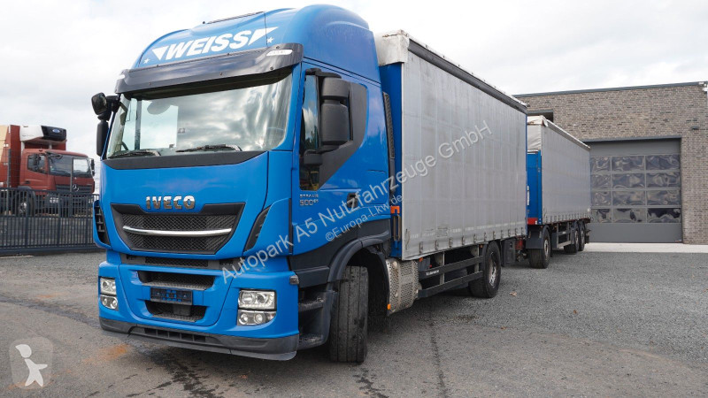 Kamion Iveco 500E6 Pritsche + Plane Zug...