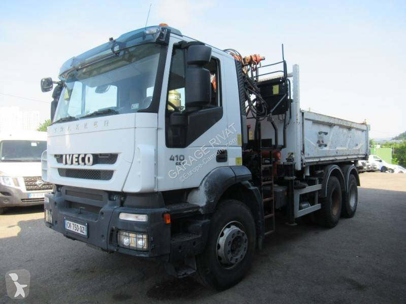 Used Iveco Trakker two-way side tipper truck 260 T 41 6x4 Diesel Euro 5 ...