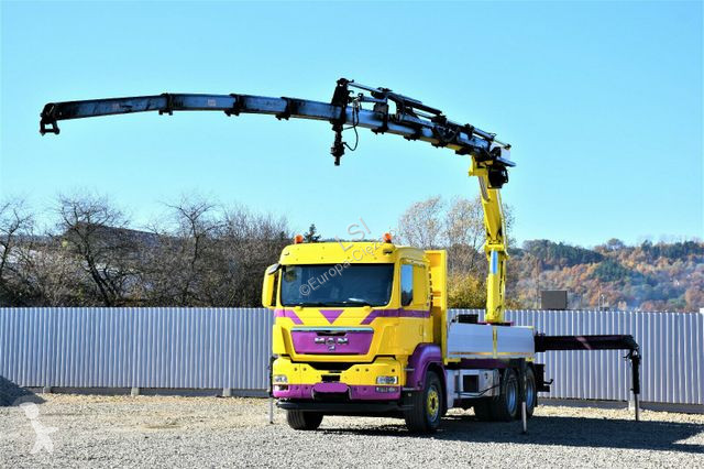 Camion MAN 28.440 Pritsche 5,60* HMF 3000 K5 +...