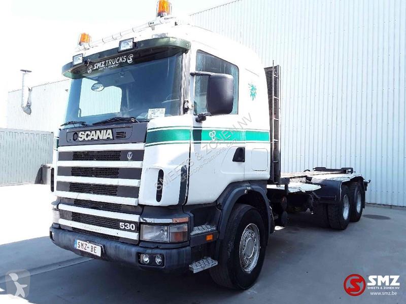 Lastbil Scania 144 530 6x4 manual pump