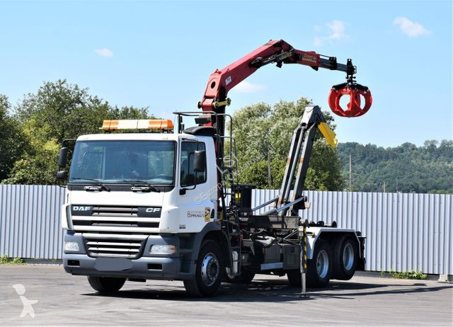Camion DAF 85340 * ABROLLKIPPER + KRAN * TOP