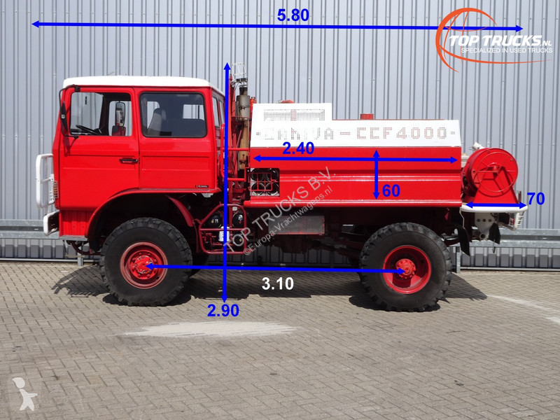 Kamion Renault M180 4x4 -3.500 ltr - Brandweer,...