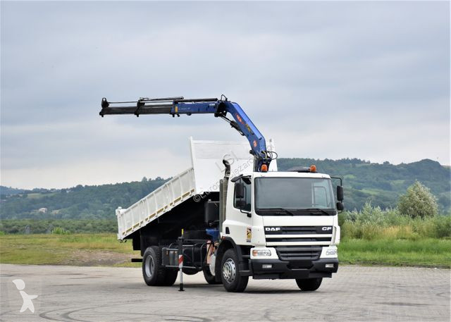 Camion DAF 75310 *Kipper 5,10 m + KRAN *TOPZUSTAND