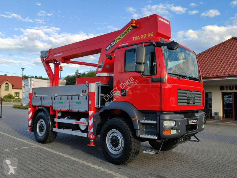 Camion MAN TGM 4x4 Zwyżka Bison Palfinger TKA...