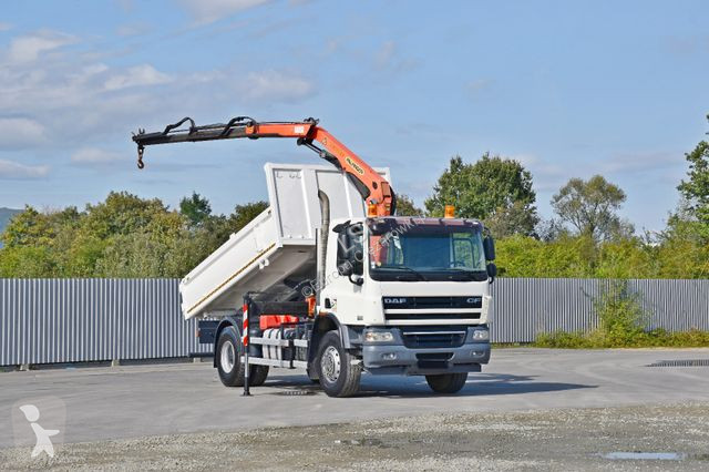 Camión DAF 75310 Kipper 4,30 m* KRAN * TOPZUSTAND