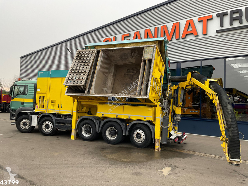 Camión MAN 35.480 10x4 RSP Tridem Saugbagger 10m³
