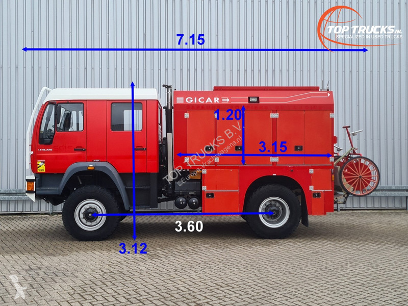 Camion MAN 18.220 4x4- 3.000 ltr -Brandweer,...