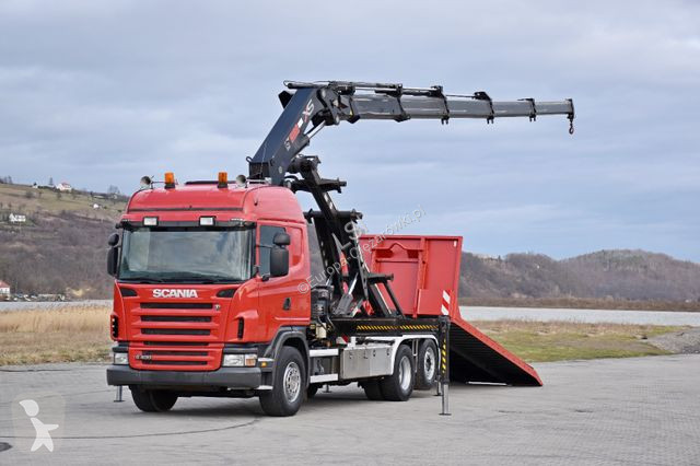 Kamion Scania 400 * Abschleppwagen 6,40m* KRAN...