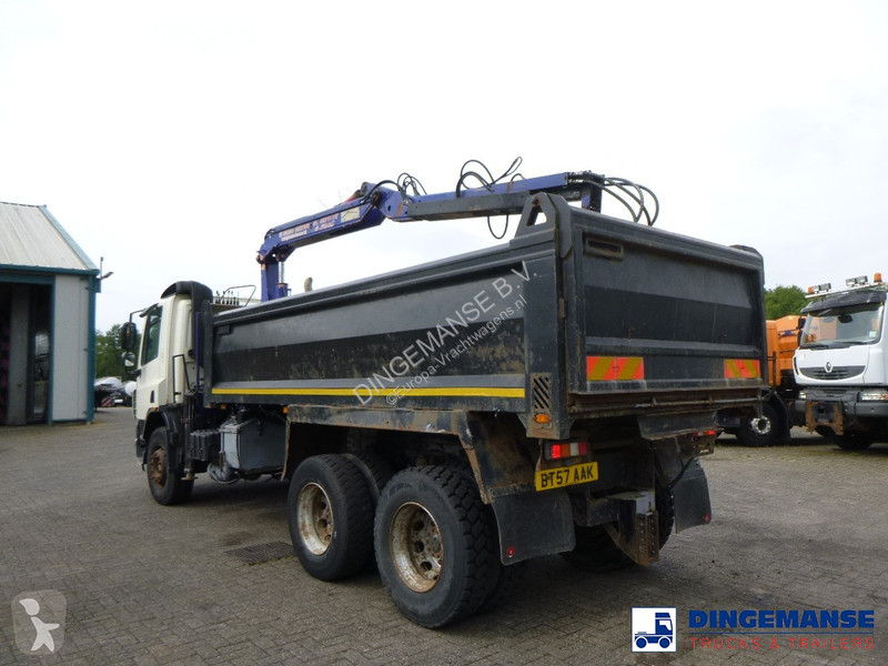 Camion DAF 75310 6x4 RHD tipper + HMF 1144 K-1...